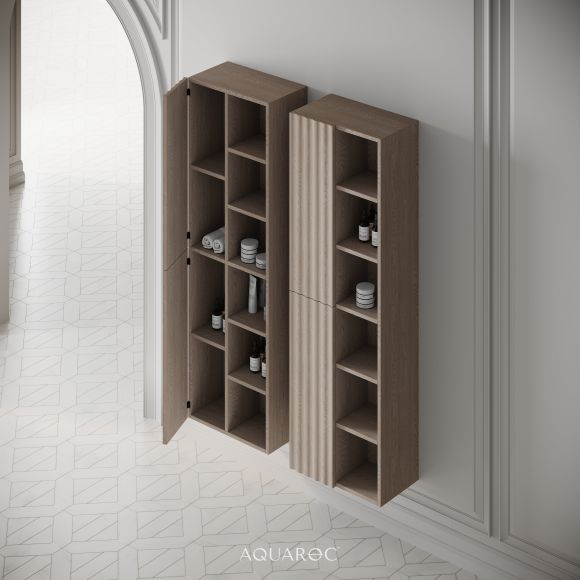 Fluted Storage Unit Luxury Bathroom Storage From Aquaroc