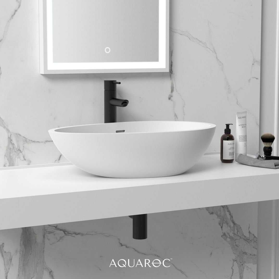 Stone Basins Luxury Solid Surface Basins by Aquaroc